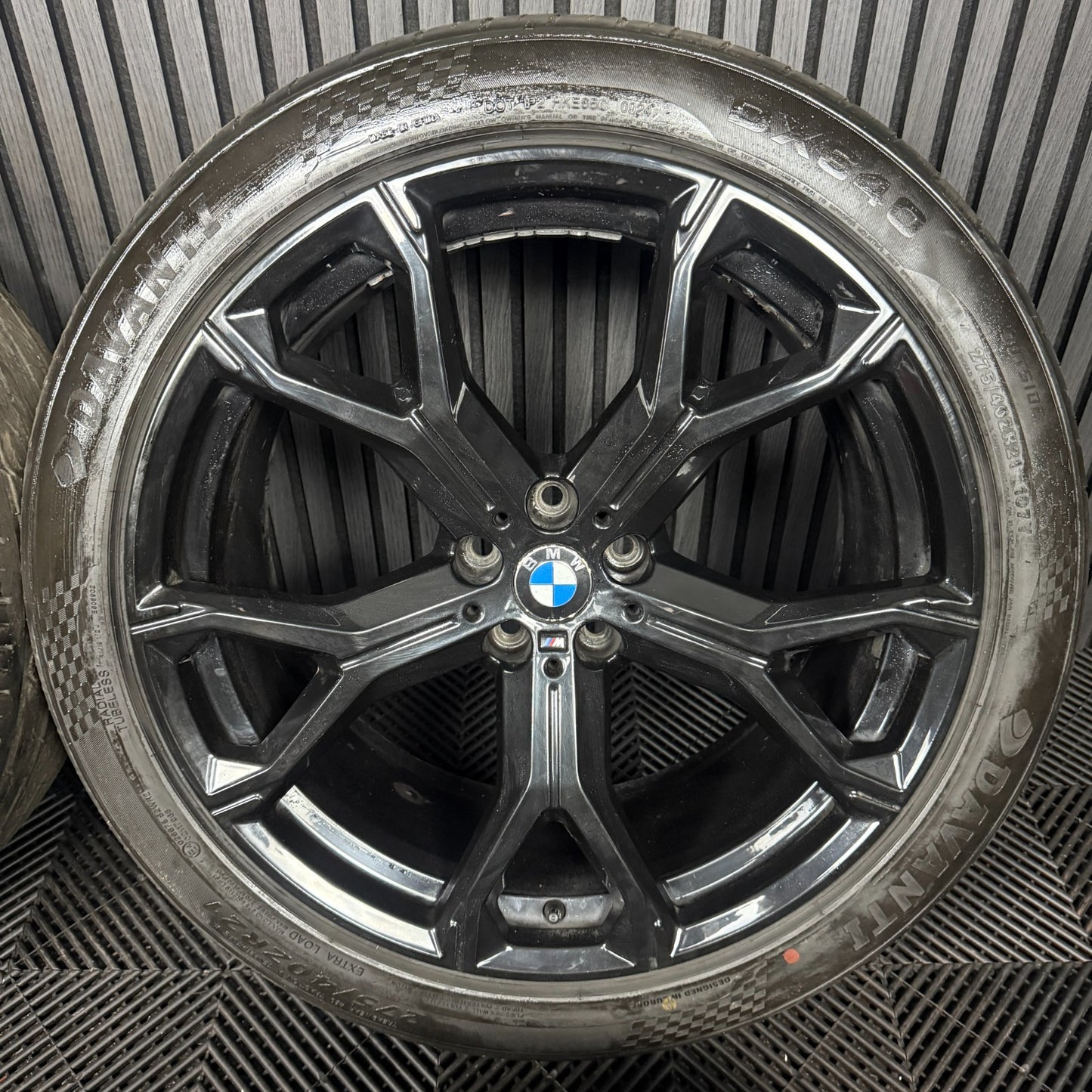 21'' GENUINE BMW X5 X6 G05 G06 741M BLACK M SPORT ALLOYS WHEELS ALLOYS TYRES