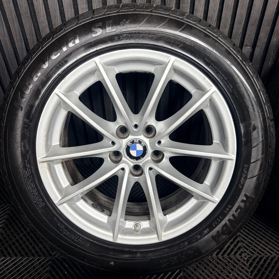 17" Bmw 5 Series 618 Silver Multispoke G30 G31 Alloy Wheel Tyres 6868217 Genuine