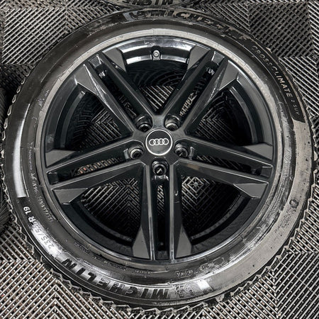 19'' Audi Q5 Black S Line Alloy Wheels Tyres 5X112 80A601025G Genuine