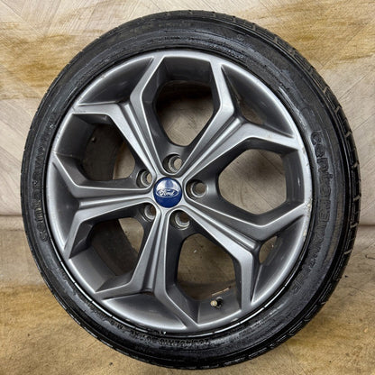 1X 18'' GENUINE FORD S MAX MK1 GREY TITANIUM X ALLOY WHEEL SINGLE AM2J1007DC