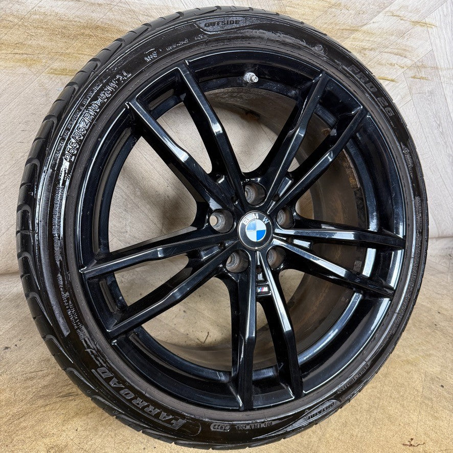 1X 19'' GENUINE BMW 3 SERIES 791 M SPORT 4 G20 BLACK ALLOY WHEEL 8090095 REAR