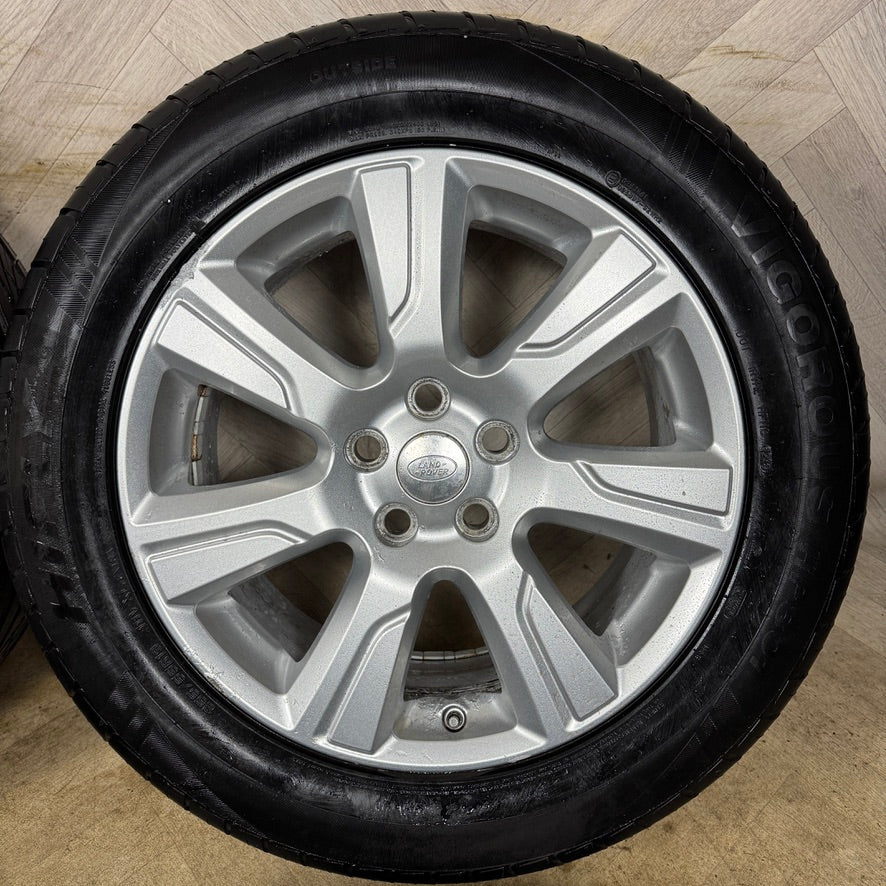 19'' GENUINE LAND ROVER DISCOVERY 4 3 SILVER RANGE ROVER SPORT ALLOY WHEELS TYRES ALLOYS DH22-1007-AAW