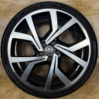 1X 19" GENUINE VW GOLF MK7 GT GTI BRESCIA CLUBSPORT ALLOY WHEEL TYRE 5G0601025CL