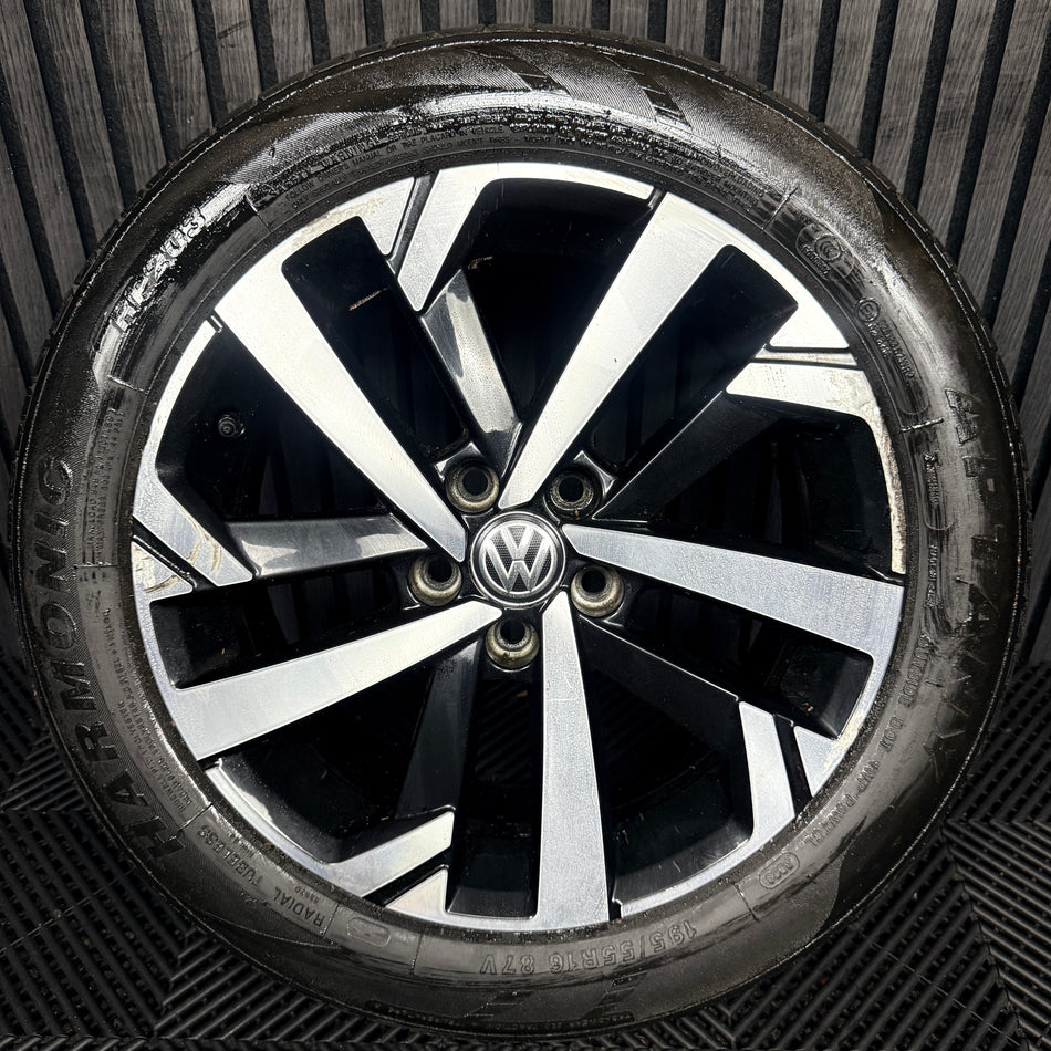 1X 16'' Genuine Vw Polo Torsby Mk6 2G Alloy Wheel Tyre Gt Single 2G0601025T