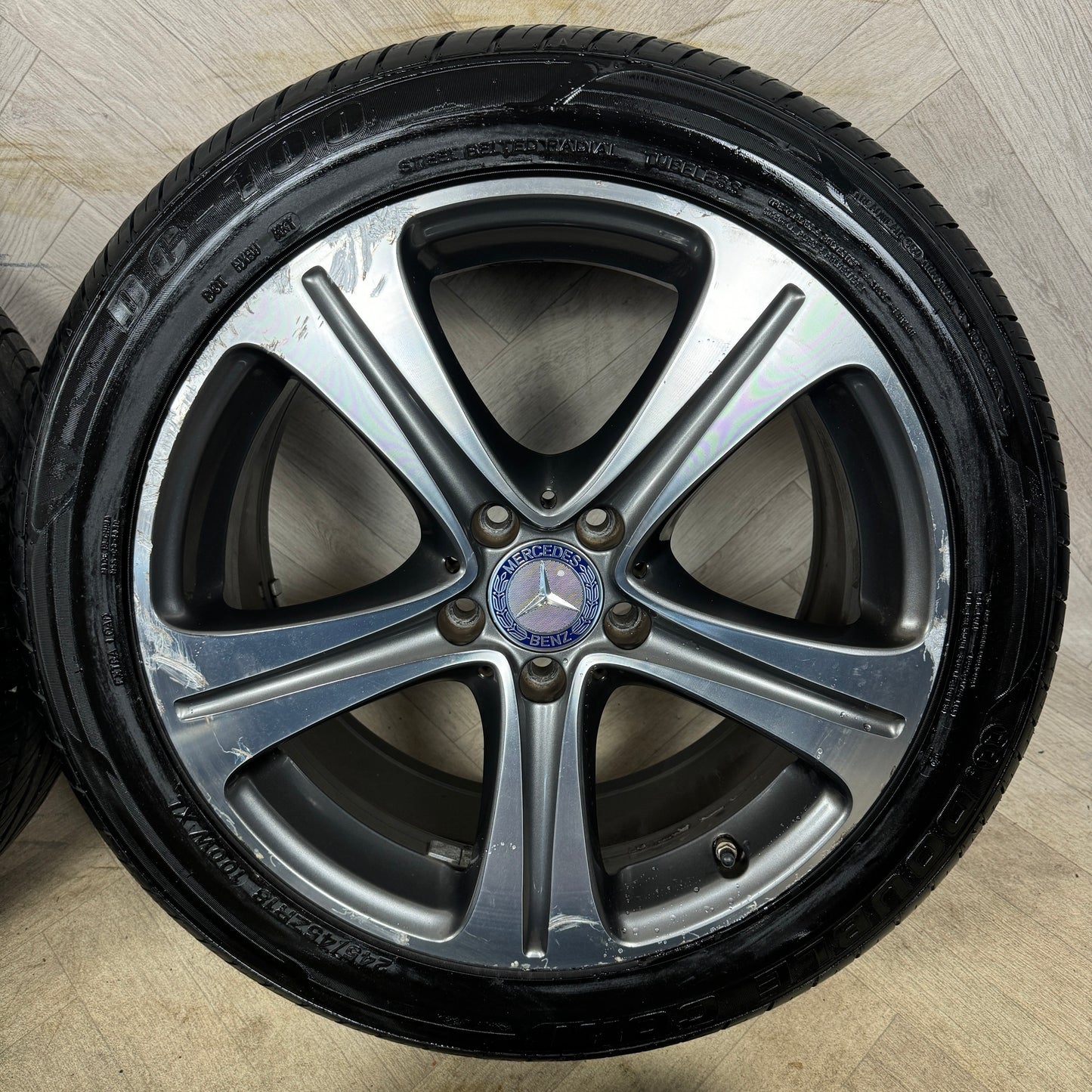 18'' GENUINE MERCEDES E CLASS W213 5 SPOKE ALLOY WHEELS TYRES ALLOYS 5X112