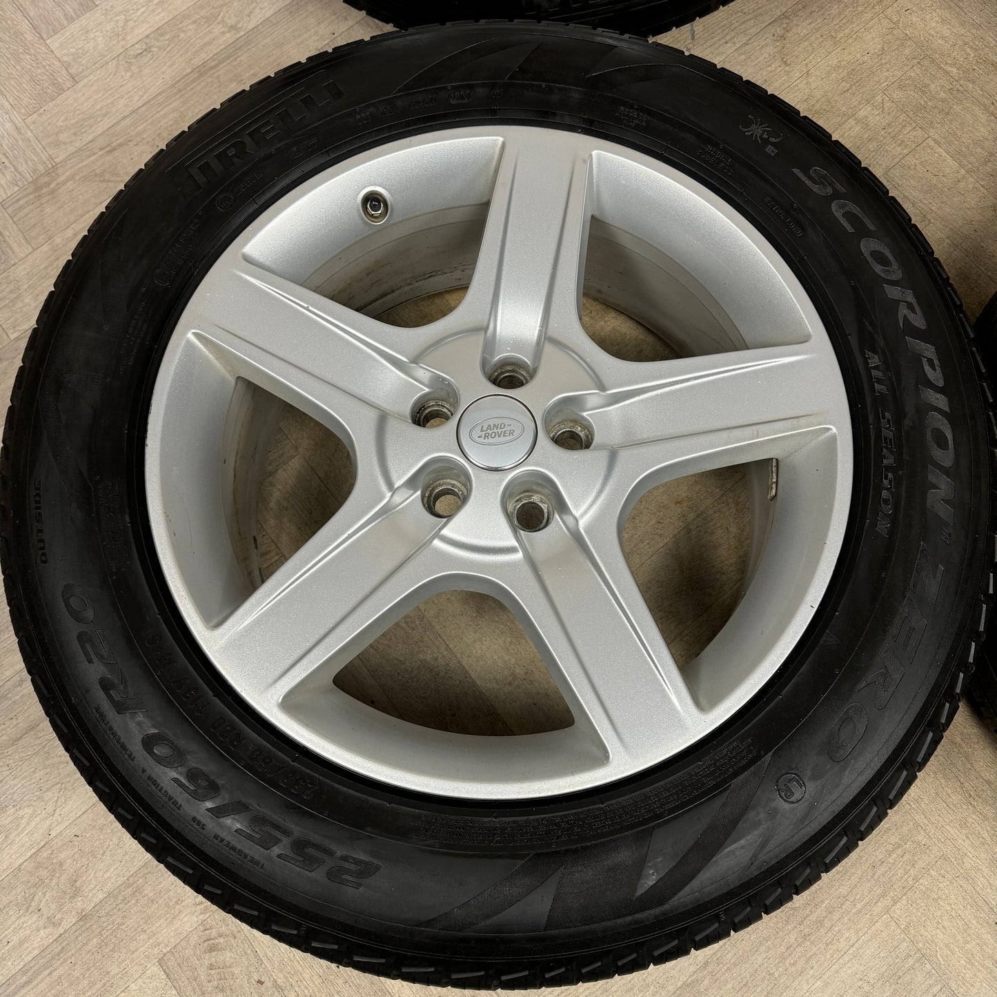 20'' GENUINE LAND ROVER DEFENDER 5 SPOKE 5094 ALLOY WHEELS TYRES ALLOYS