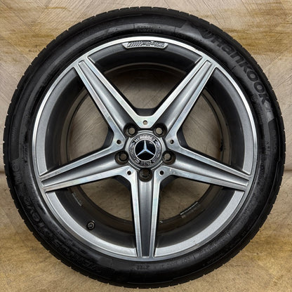 1X 18" GENUINE AMG MERCEDES C CLASS SPORT ALLOY WHEEL TYRE W205 FRONT  5X112 FITMENT  7.5J ET44 PART: A2054011100