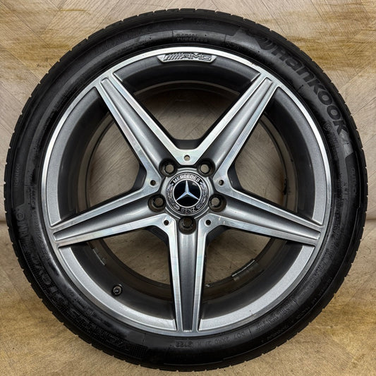 1X 18" GENUINE AMG MERCEDES C CLASS SPORT ALLOY WHEEL TYRE W205 FRONT  5X112 FITMENT  7.5J ET44 PART: A2054011100