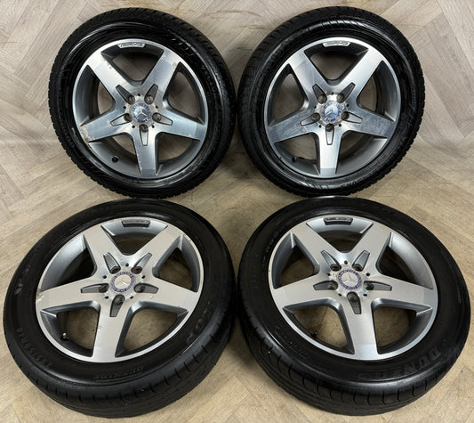 18'' GENUINE MERCEDES AMG GLA 5 SPOKE ALLOY WHEELS TYRES ALLOYS