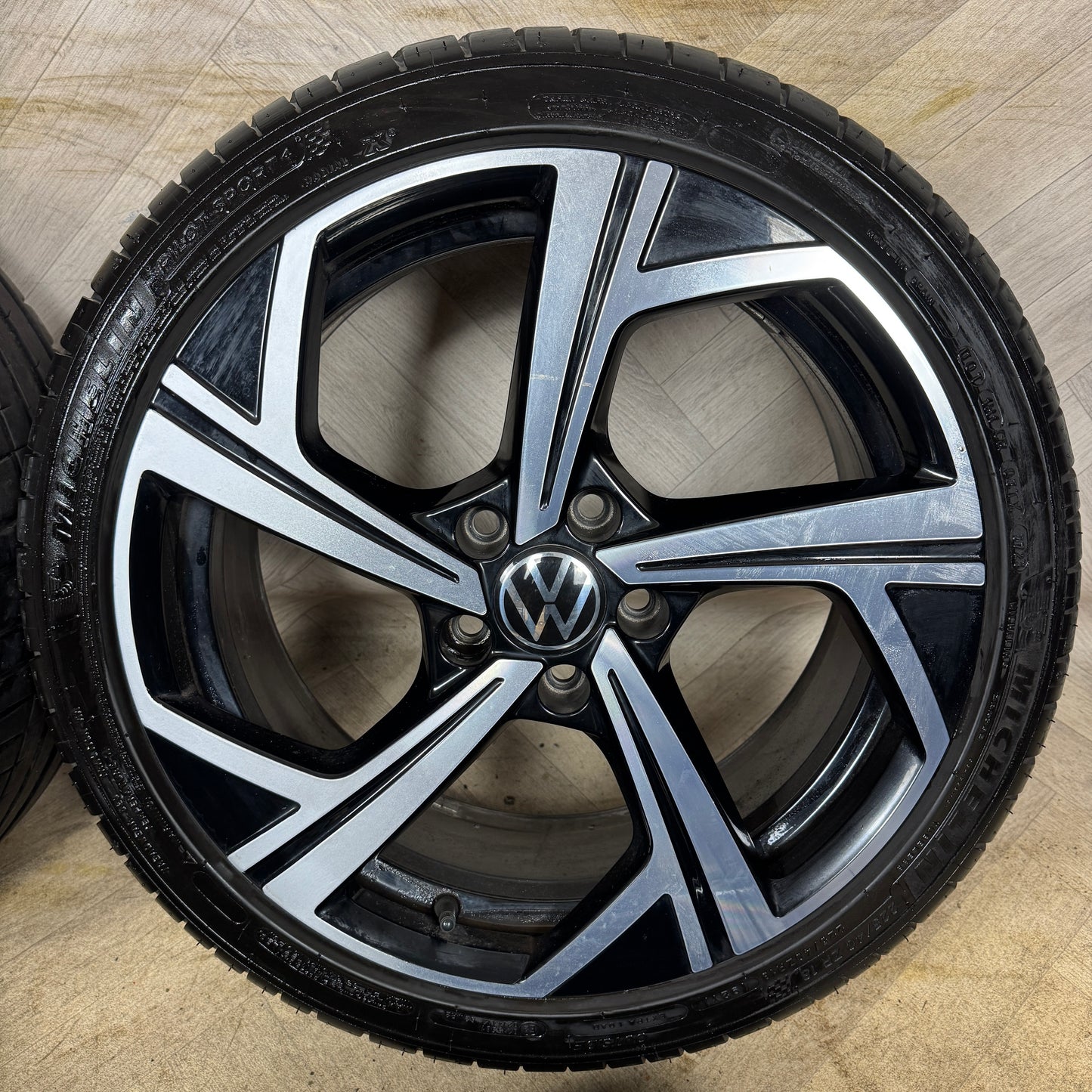 18" GENUINE VW GOLF GTI MK8 R LINE GT GTD JEREZ 5H0601025Q MK6 MK7 ALLOY WHEELS TYRES ALLOYS 5X112