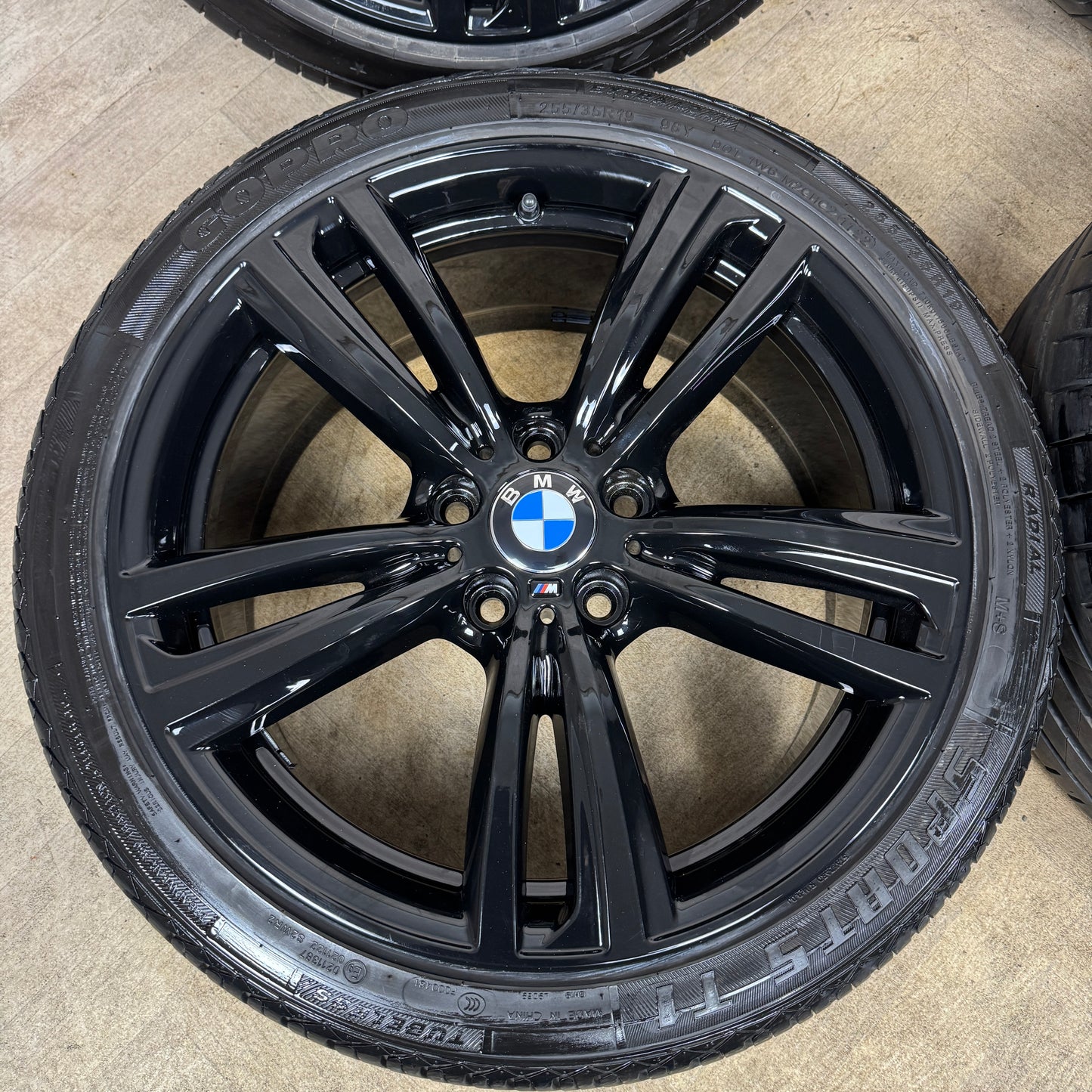 19" GENUINE BMW 3 SERIES 442 BLACK M SPORT F30 F31 F32 E90 E92 ALLOY WHEELS TYRES ALLOYS 5X120