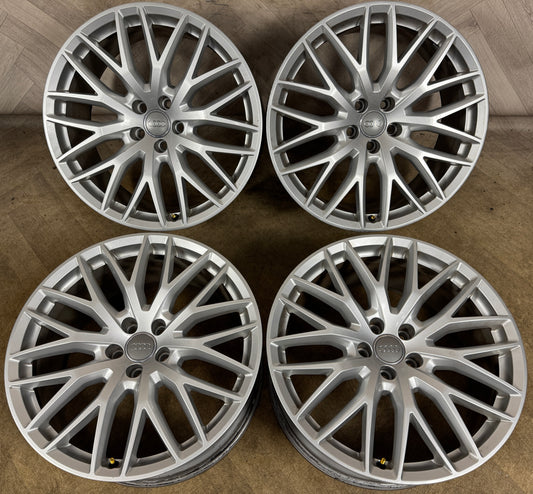 20'' GENUINE AUDI A7 S LINE Y SPOKE A8 ALLOY WHEELS ALLOYS 4H0601025BT
