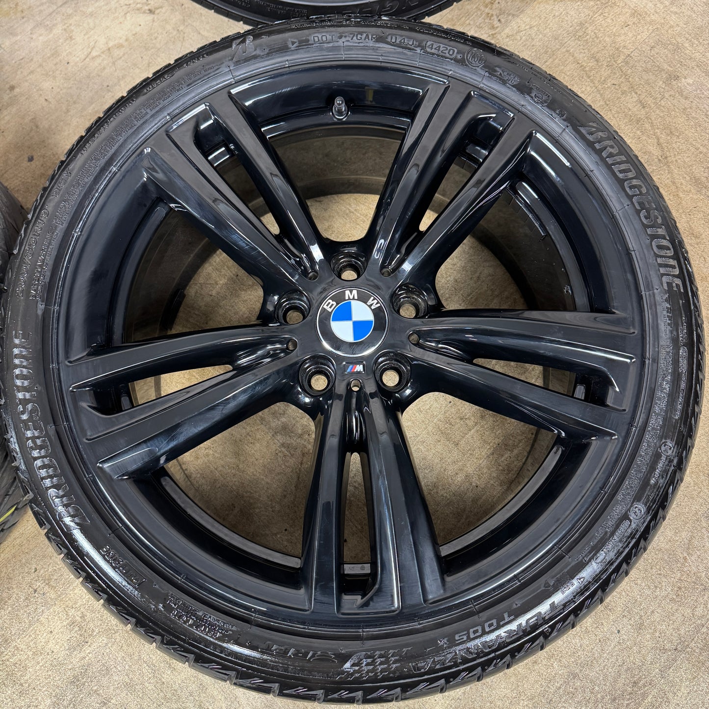 19" GENUINE BMW 3 SERIES 442 BLACK M SPORT F30 F31 F32 E90 E92 ALLOY WHEELS TYRES ALLOYS 5X120