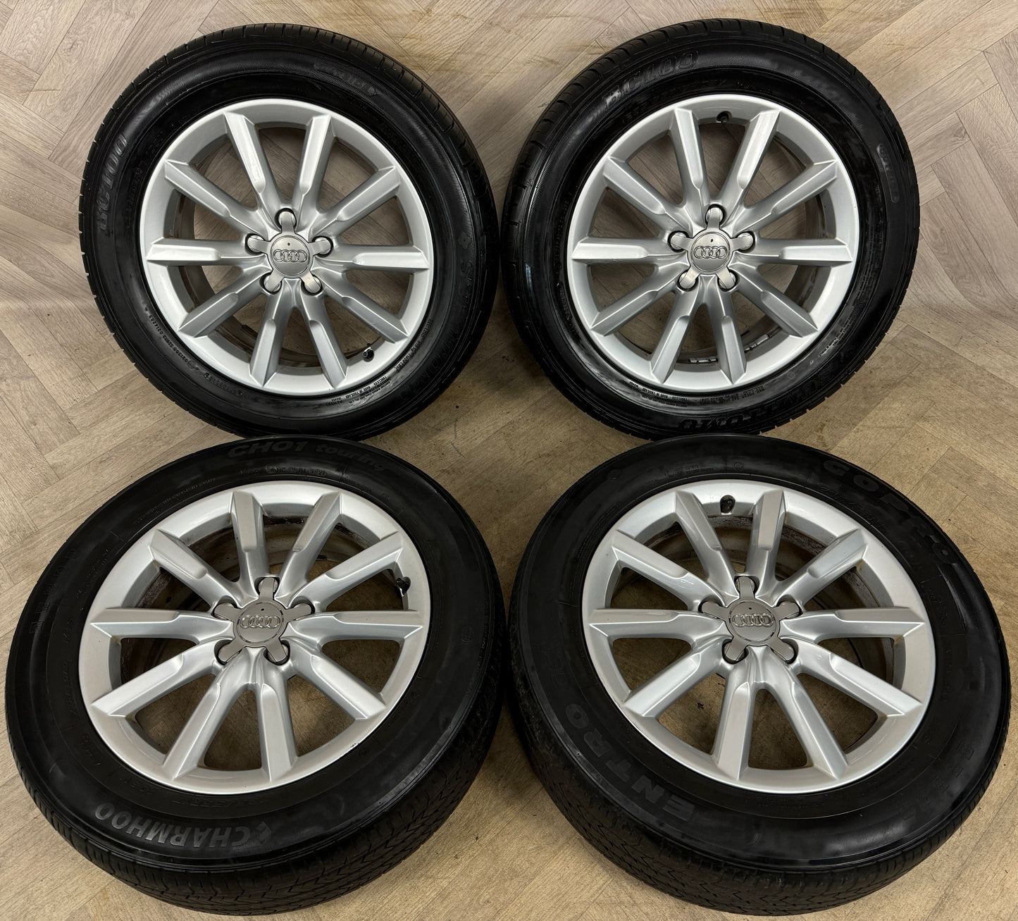 17'' GENUINE AUDI Q3 MULTI SPOKE TIGUAN ALLOY WHEELS TYRES ALLOYS 5X112