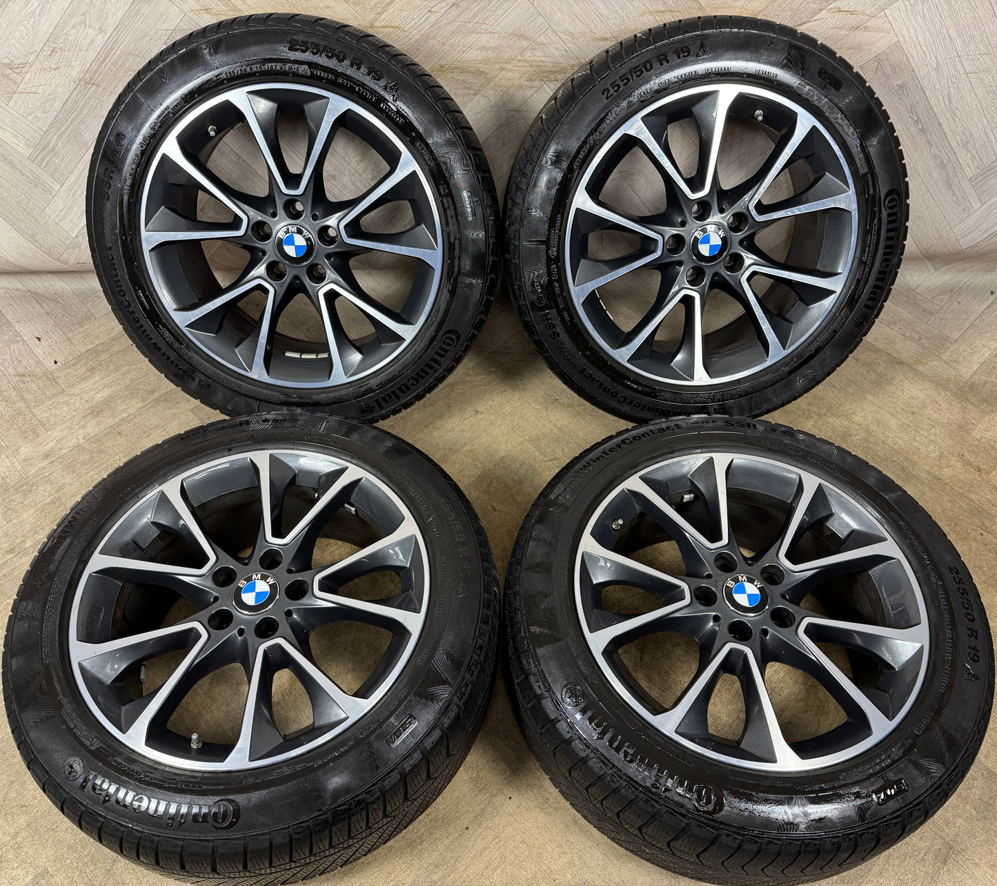 19'' GENUINE BMW X5 F15 449 F16 X6 WINTER ALLOY WHEELS TYRES ALLOYS 5X120 6853955