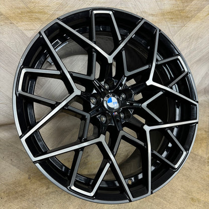 1X 20'' GENUINE BMW F91 F92 F93 M8 F90 M5 813M ALLOY WHEEL BLACK REAR 10.5J ET28 PART: 8089569