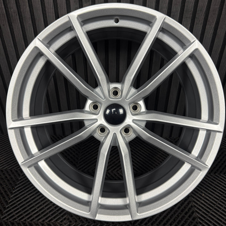 1X 19'' NEW VW STYLE GOLF PRETORIA SILVER GTI GTD R ALLOY WHEEL 5X112 REPLACEMENT SPARE SINGLE