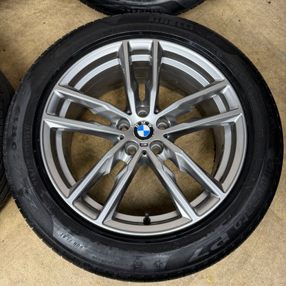 19'' GENUINE BMW X3 X4 G01 G02 698 M SPORT ALLOY WHEELS ALLOYS TYRES 8010267