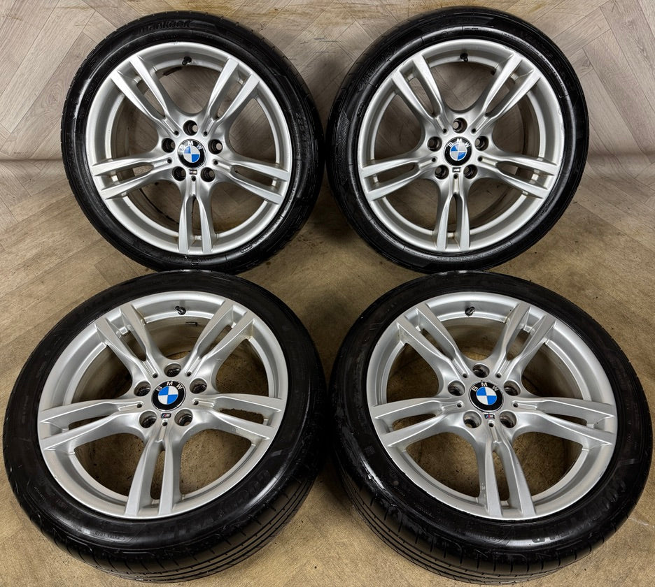 18'' GENUINE BMW 3 SERIES 400 M SPORT F30 F31 F32 E90 E92 ALLOY WHEELS TYRES ALLOYS 5X120