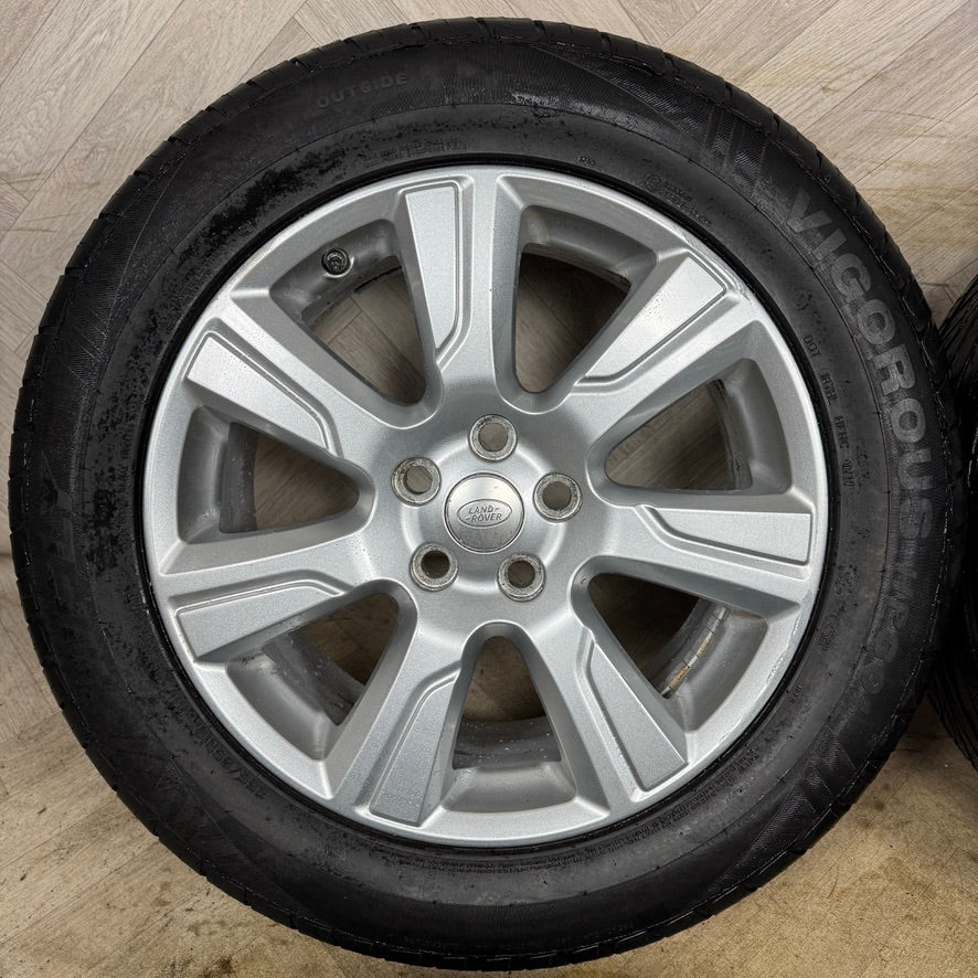 19'' GENUINE LAND ROVER DISCOVERY 4 3 SILVER RANGE ROVER SPORT ALLOY WHEELS TYRES ALLOYS DH22-1007-AAW