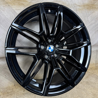 1X 19'' GENUINE BMW M2 COMPETITION 930M G87 ALLOY WHEEL BLACK FRONT  9.5J ET20 PART: 7882869