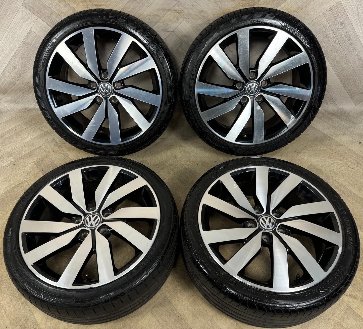 18'' GENUINE VW GOLF GT GTE MARSEILLE GTD GTI R LINE MK7 MK8 MK6 ALLOY WHEELS TYRES ALLOYS CADDY