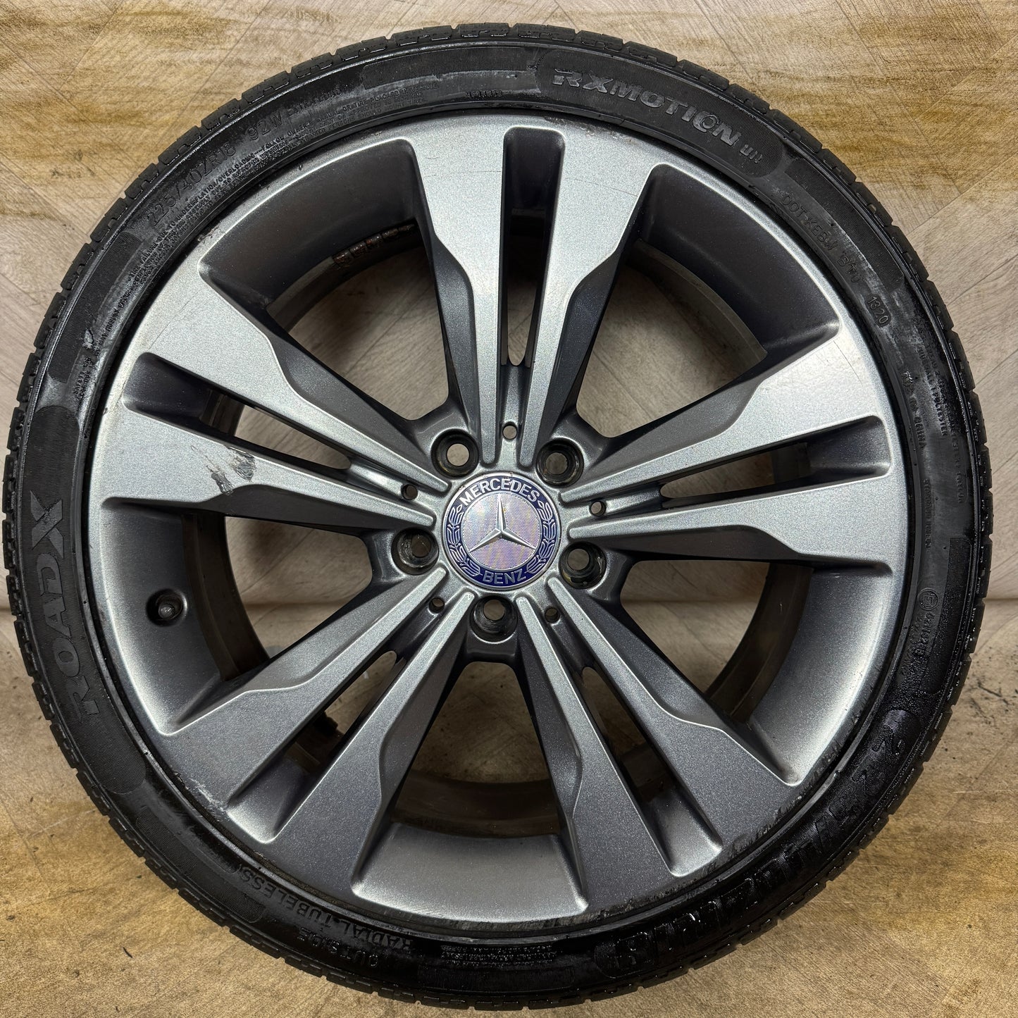 1X 18'' GENUINE MERCEDES A B CLASS CLA SPORT SINGLE ALLOY WHEELS TYRE ALLOY  5X112 FITMENT  7.5J ET52 PART: A2464010400
