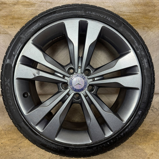 1X 18'' GENUINE MERCEDES A B CLASS CLA SPORT SINGLE ALLOY WHEELS TYRE ALLOY  5X112 FITMENT  7.5J ET52 PART: A2464010400