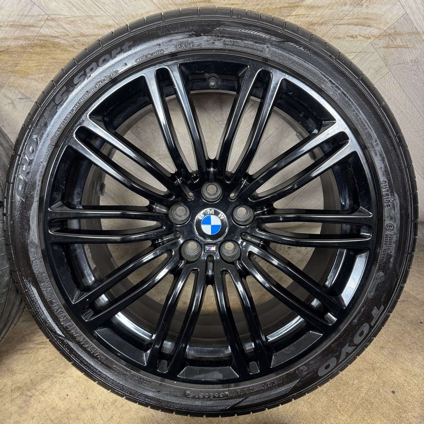 19'' GENUINE BMW 5 SERIES 664 M SPORT BLACK G30 G31 ALLOY WHEELS TYRES ALLOYS