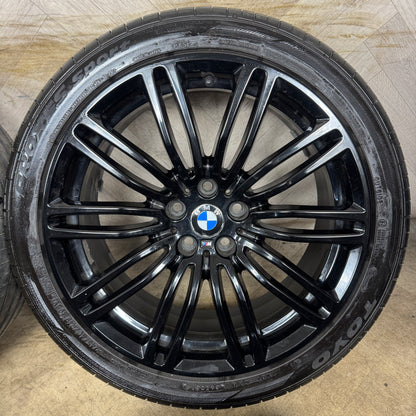 19'' GENUINE BMW 5 SERIES 664 M SPORT BLACK G30 G31 ALLOY WHEELS TYRES ALLOYS