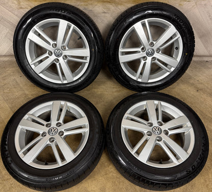 15'' GENUINE VW POLO 6R MK5 STRATFORD ALLOY WHEELS ALLOYS TYRES 6R0601025AC