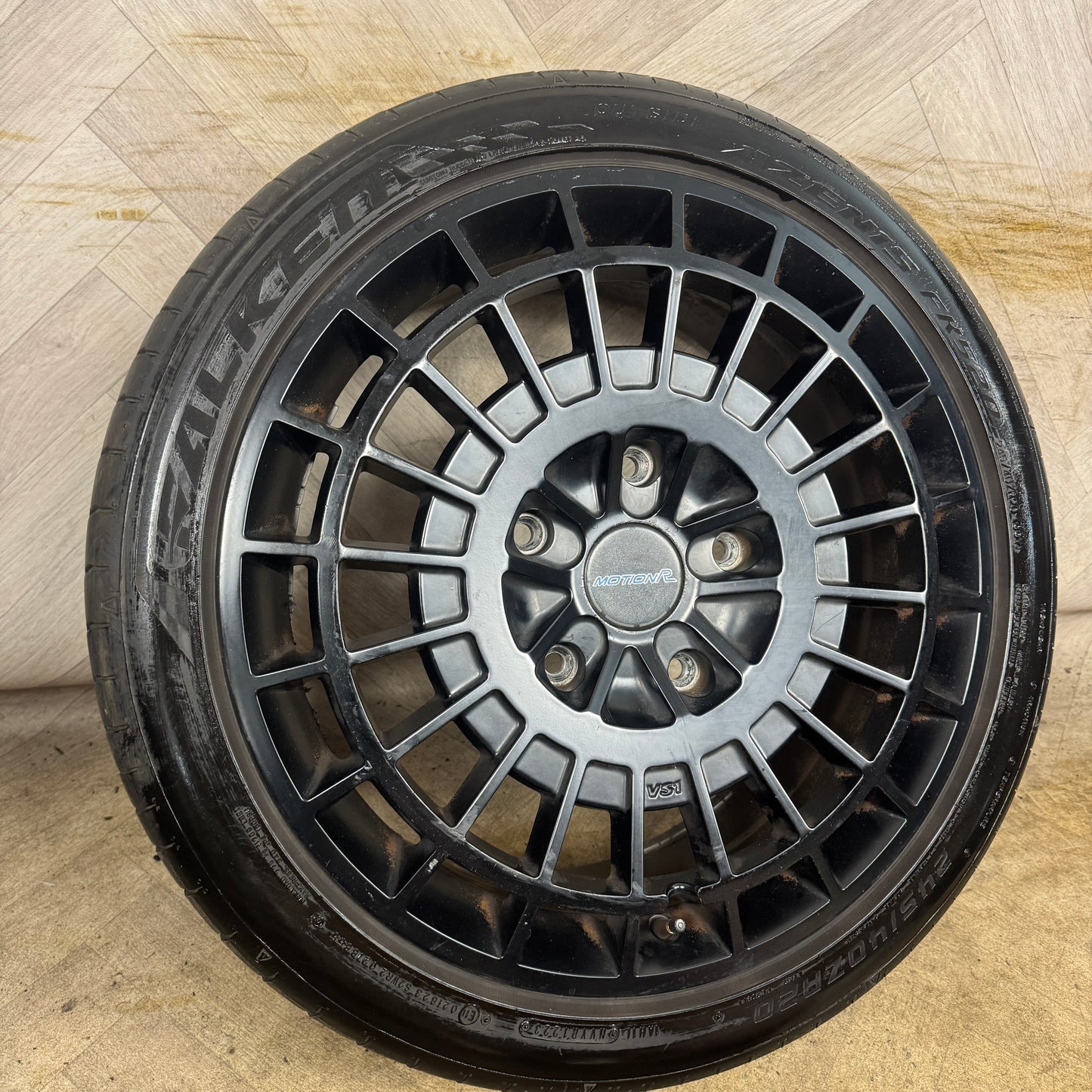 1X 20'' FORD TRANSIT CUSTOM MOTION R VS1 MATT BLACK ALLOY WHEEL TYRE SINGLE SPARE  5X160 FITMENT  8J ET50 CENTRE BORE: 65.1