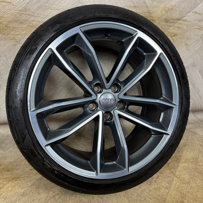 1X 19'' GENUINE AUDI A5 S5 S LINE WHEEL ALLOY TYRE SPARE 5X112 FITMENT 8.5J ET32 PART: 8W0601025DF
