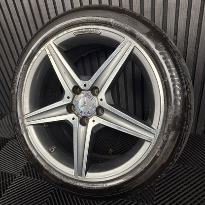 1X 18" GENUINE AMG MERCEDES C CLASS SPORT ALLOY WHEEL TYRE W205 FRONT  5X112 FITMENT  7.5J ET44 PART: A2054011100