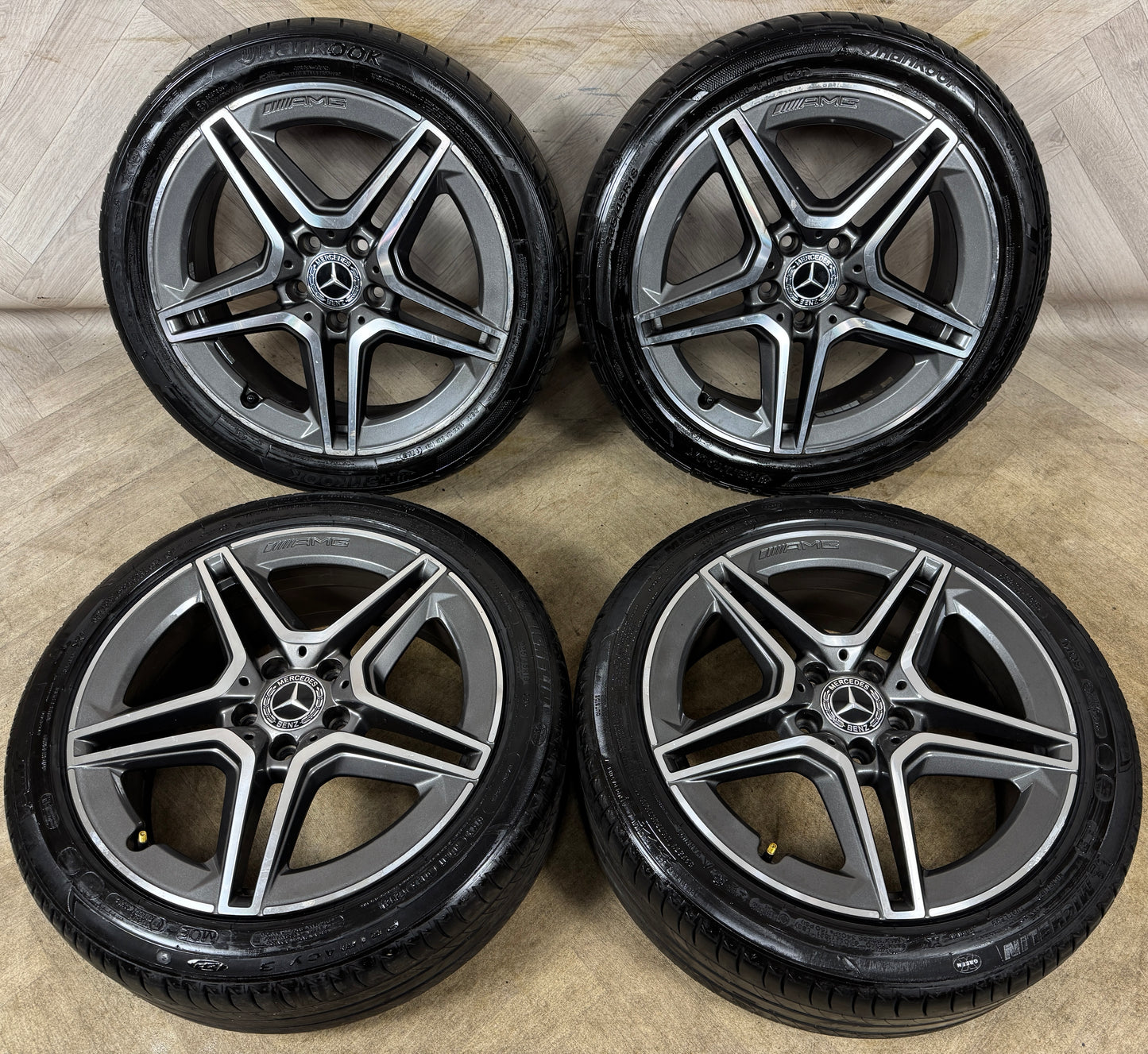 18'' GENUINE MERCEDES AMG A CLASS CLA B ALLOY WHEELS TYRES ALLOYS W177