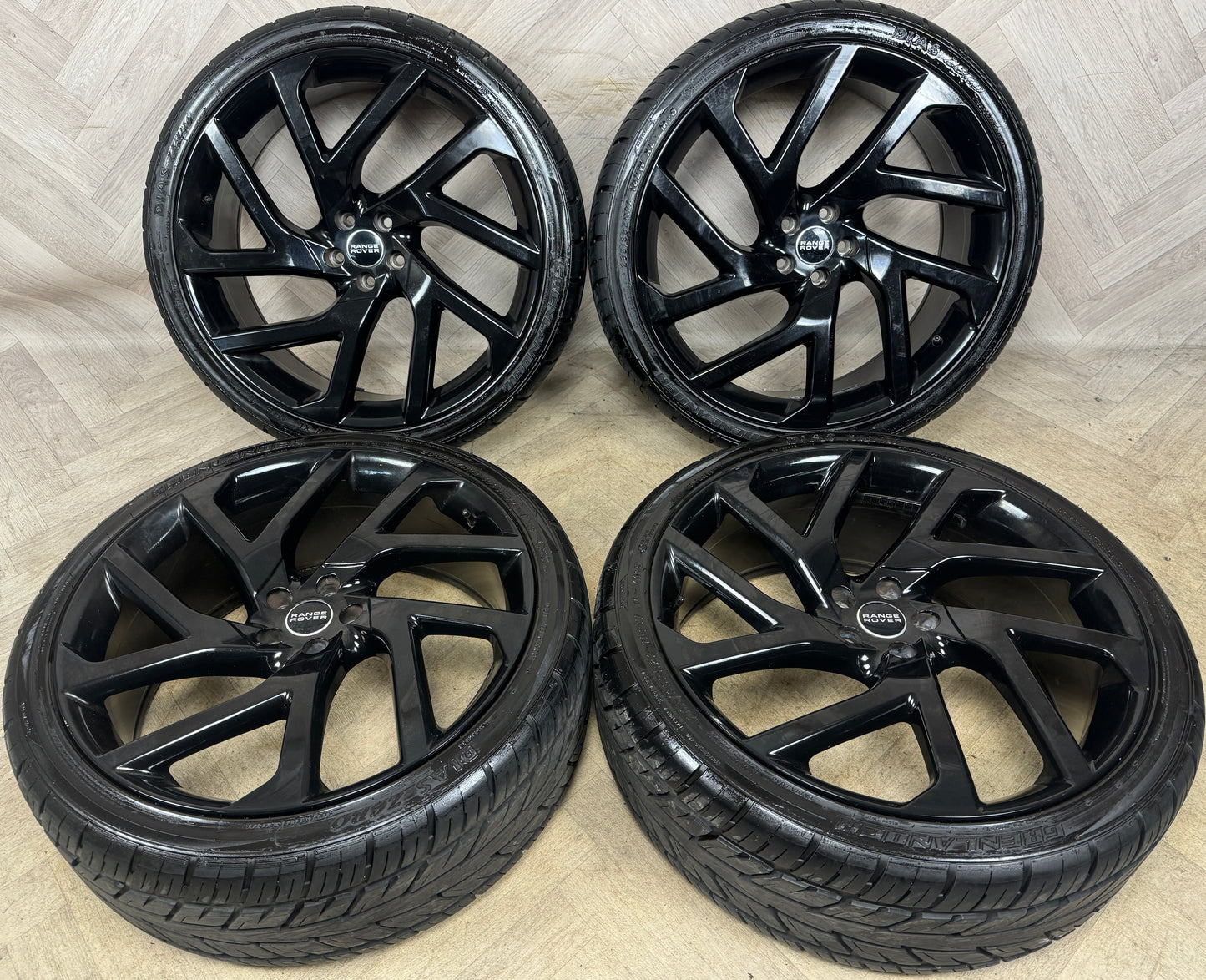 22'' LAND ROVER DISCOVERY SPORT BLACK TURBINE HSE RANGE EVOQUE VELAR ALLOY WHEELS TYRES ALLOYS