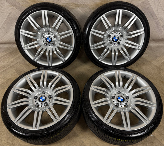 19'' GENUINE BMW 5 SERIES SPIDERS M SPORT E60 E61 SILVER 172 M SPORT ALLOY WHEELS TYRES ALLOYS