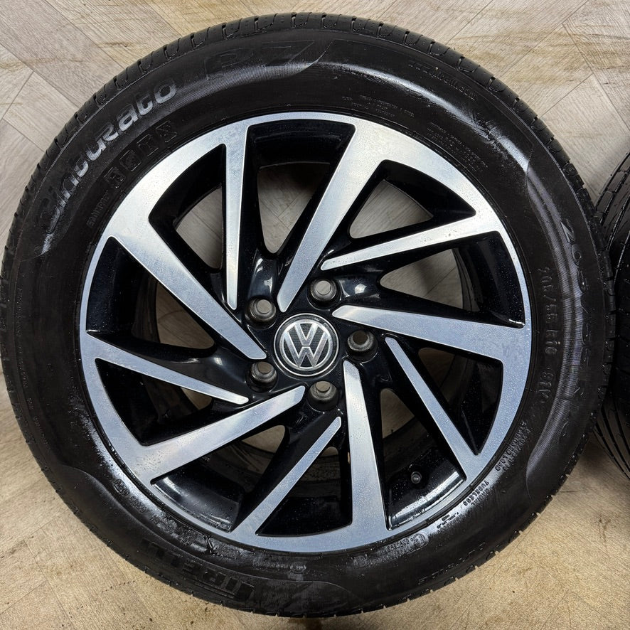 16'' GENUINE VW GOLF MK7 WOODSTOCK MK8 MK6 ALLOY WHEELS TYRES ALLOYS 5G0601025DS