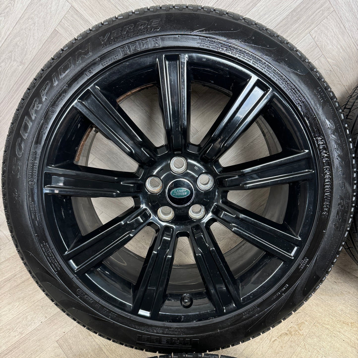 21" GENUINE RANGE ROVER SPORT LAND DISCOVERY BLACK WHEELS TYRES ALLOYS GK6M1007AA 5X120