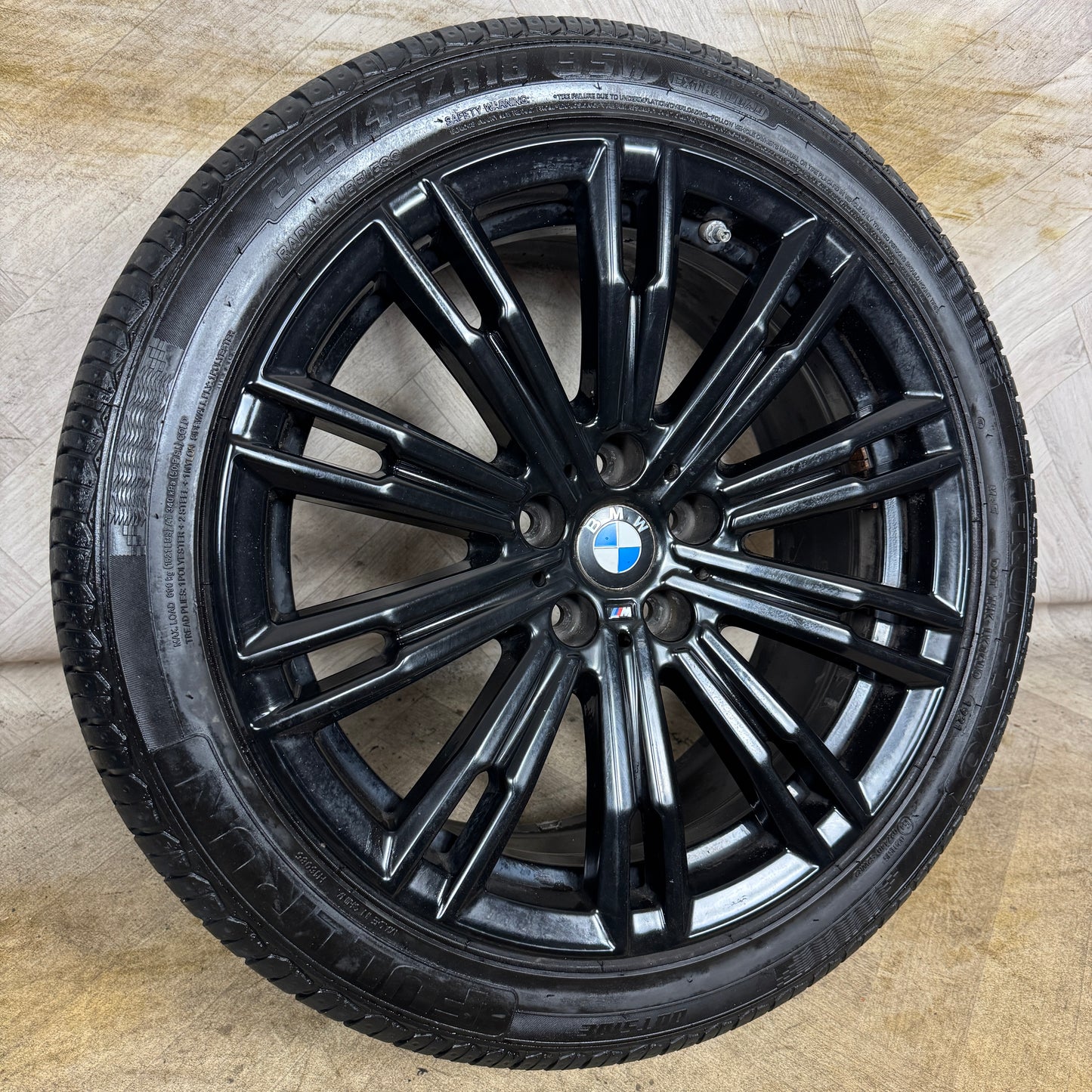 1X 18'' GENUINE BMW 3 SERIES 790 M SPORT BLACK 4 G20 8089890 ALLOY WHEEL FRONT
