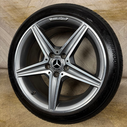 1X 18" GENUINE AMG MERCEDES C CLASS SPORT ALLOY WHEEL TYRE W205 REAR  5X112 FITMENT  8.5J ET49 PART: A2054011200