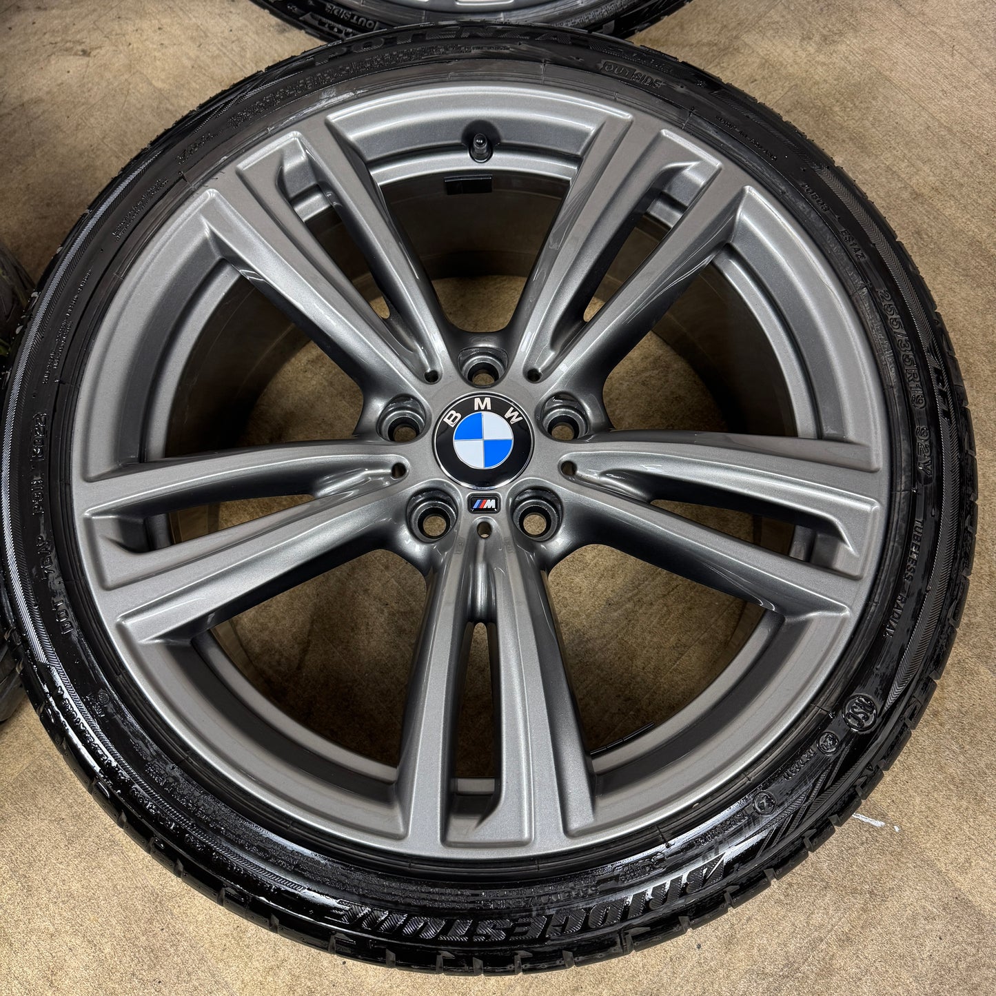 19" GENUINE BMW 3 SERIES 442 FERRIC GREY M SPORT F30 F31 F32 E90 E92 ALLOY WHEELS TYRES ALLOYS 5X120 (Copy)