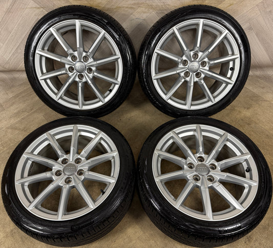 18'' GENUINE AUDI TT MK3 MK2 MULTISPOKE SPOKE TYRES ALLOY WHEELS ALLOYS 5X112