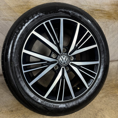 1X 16'' GENUINE VW GOLF MK7.5 MK7 LINAS ALLOY WHEEL TYRE GT SINGLE  5X112 FITMENT  6.5J ET46 CENTRE BORE: 57.1 PART: 5G0601025CD