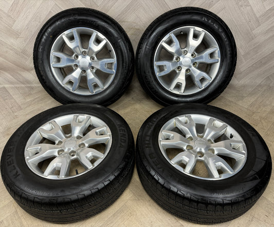 18'' GENUINE FORD RANGER SILVER ALLOY WHEELS TYRES ALLOYS SHOGUN