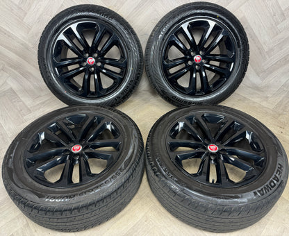 19'' GENUINE JAGUAR F PACE BLACK 5 DOUBLE SPOKE 5038 ALLOY WHEELS TYRES ALLOYS