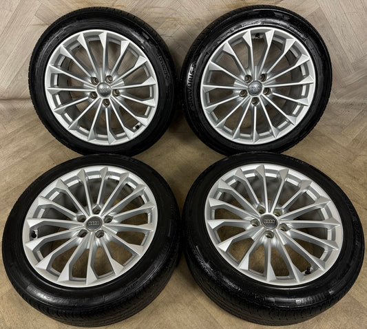 19'' GENUINE AUDI A8 MULTISPOKE 4N D5 ALLOY WHEELS ALLOYS TYRES 5X112