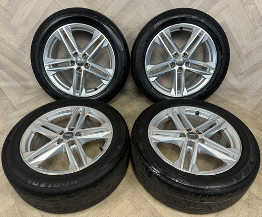 19'' GENUINE AUDI Q5 5 DOUBLE SPOKE S LINE ALLOY WHEELS TYRES ALLOYS 5X112