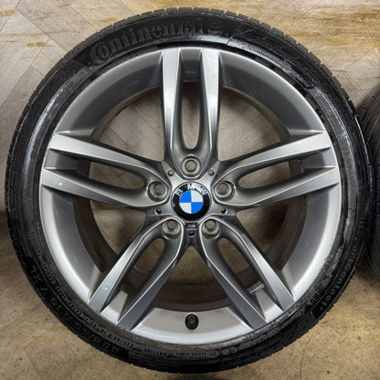 18'' GENUINE BMW 1 SERIES 2 F20 F21 F22 461 M SPORT GREY ALLOY WHEELS TYRES ALLOYS 5X120