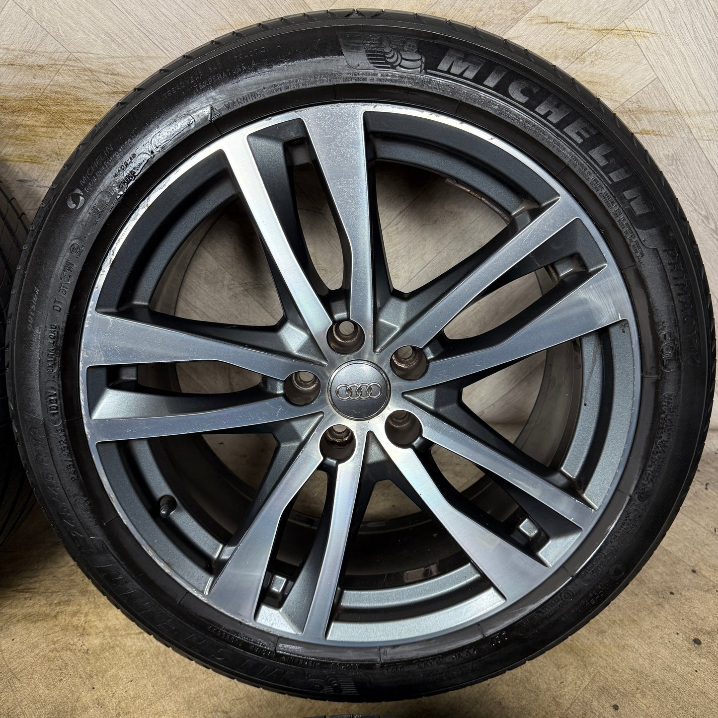 19'' GENUINE AUDI A6 C8 S LINE 5 DOUBLE SPOKE ALLOY WHEELS TYRES ALLOYS 4K0601025H